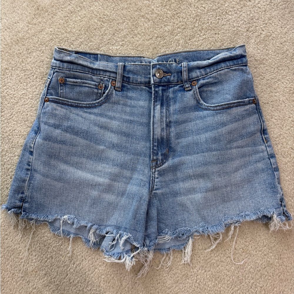 Women’s American Eagle Stretch High Waisted Denim Shorts Sz 8